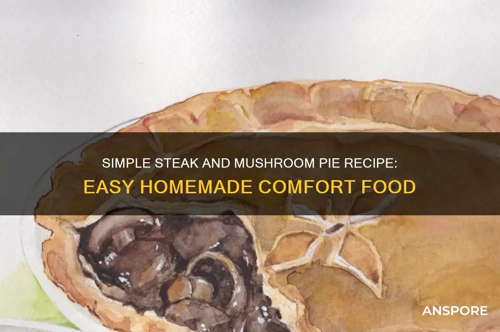 how to make easy steak and mushroom pie