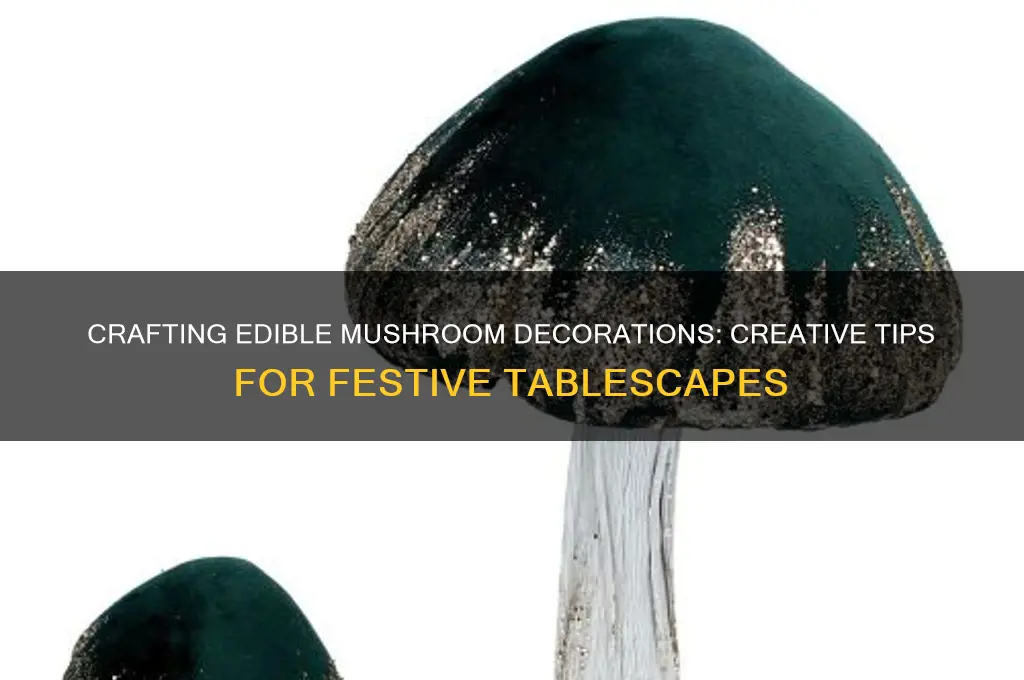 how to make edible mushroom decorations