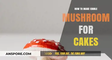Crafting Edible Mushroom Decorations for Stunning and Delicious Cakes