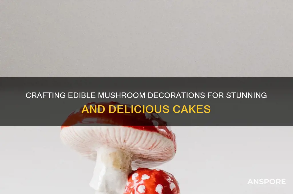 how to make edible mushrooms for cakes