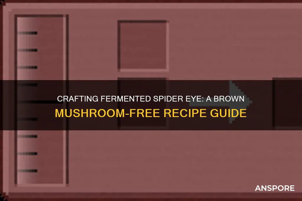 how to make fermented spider eye without brown mushrooms