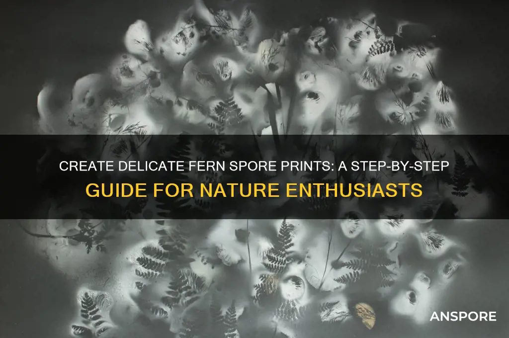 how to make fern spore prints