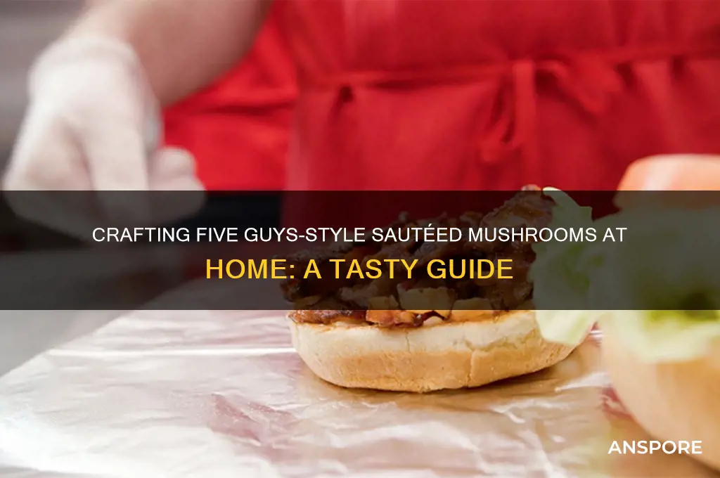 how to make five guys mushrooms