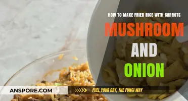 Easy Fried Rice Recipe with Carrots, Mushrooms, and Onion