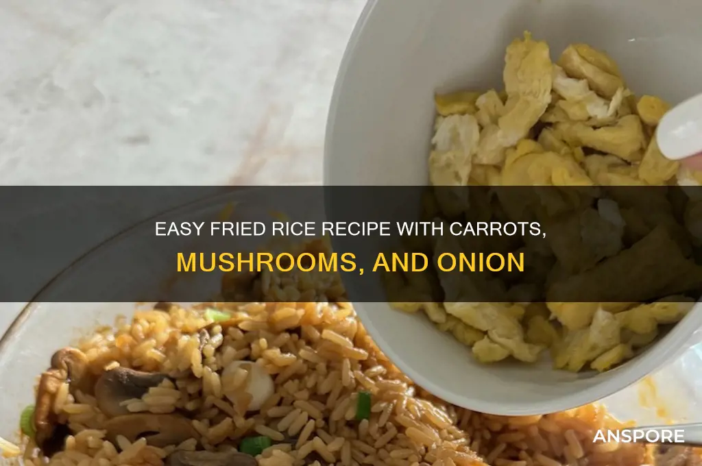 how to make fried rice with carrots mushrooms and onion