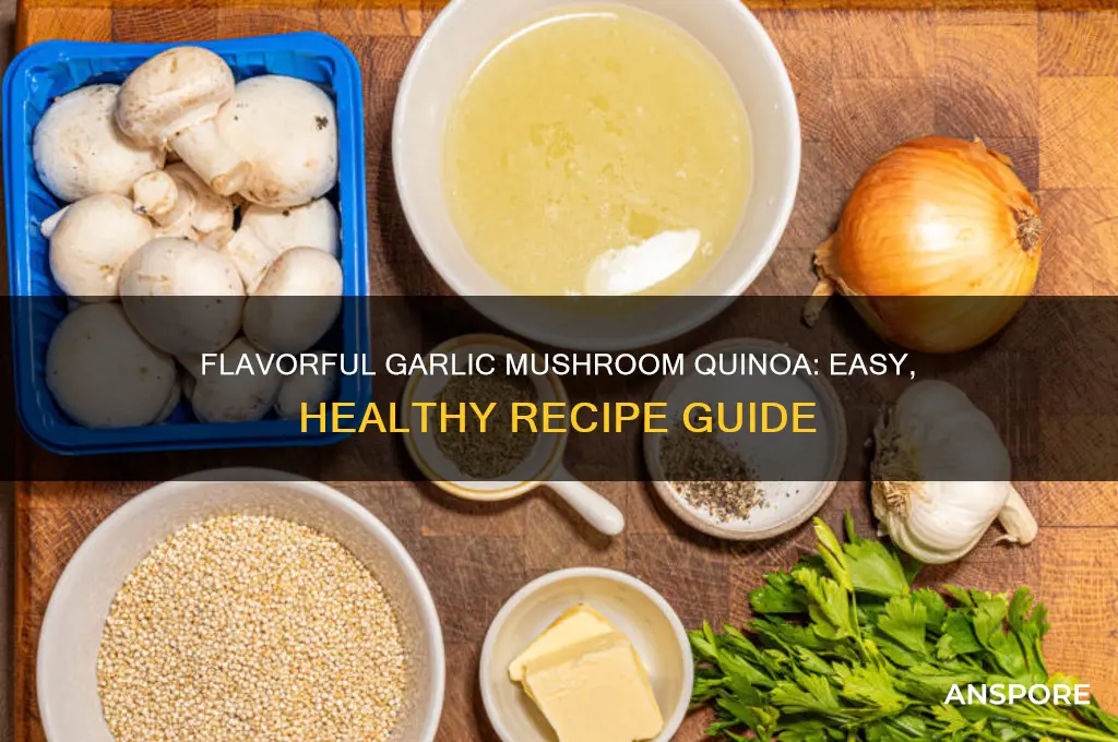 how to make garlic mushroom quinoa