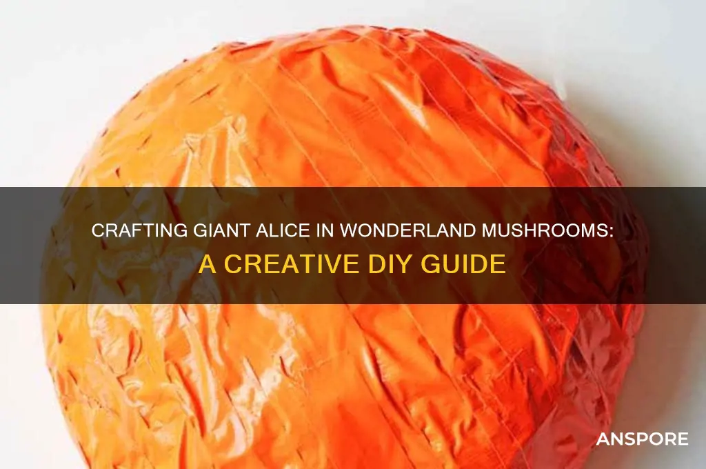 how to make giant alice in wonderland mushrooms