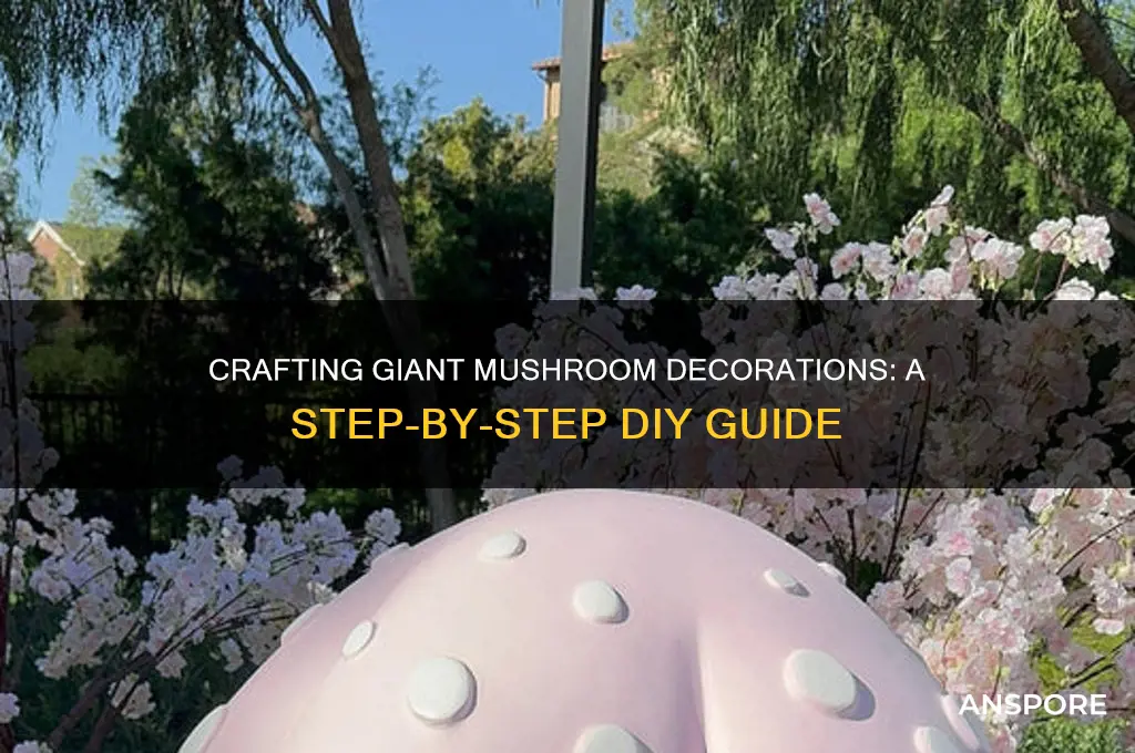 how to make giant mushroom decorations