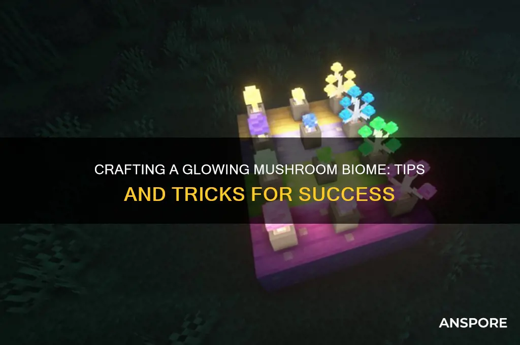 how to make glowing mushroom biome