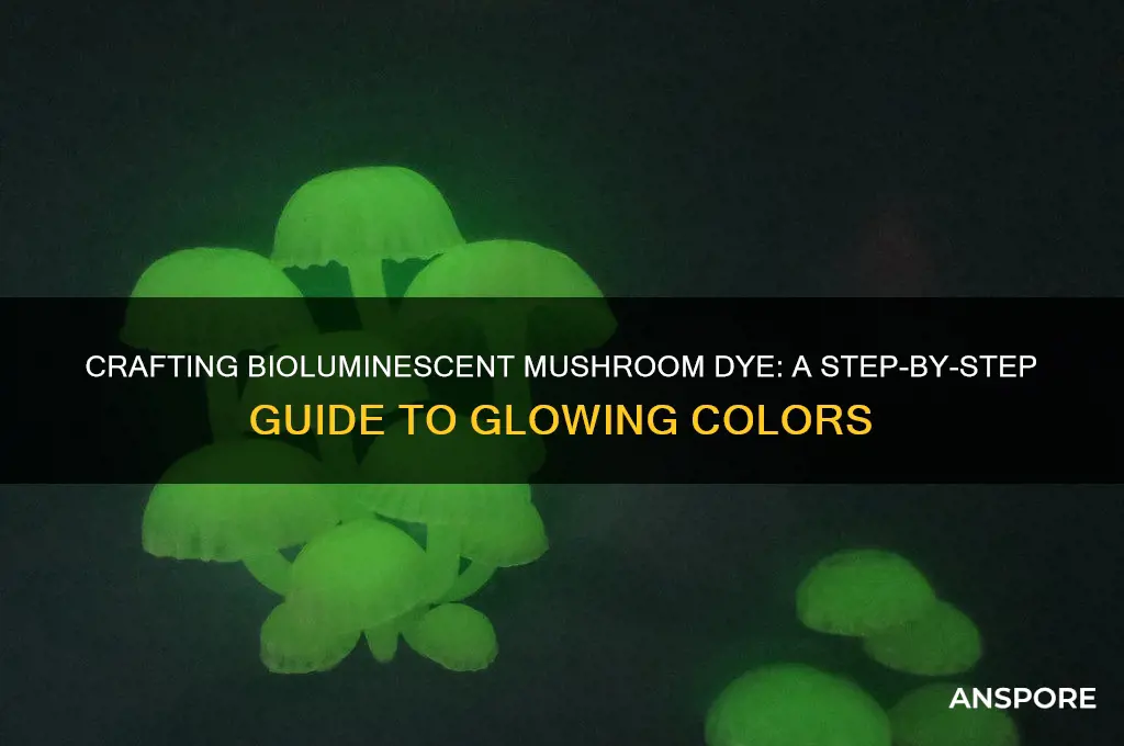 how to make glowing mushroom dye