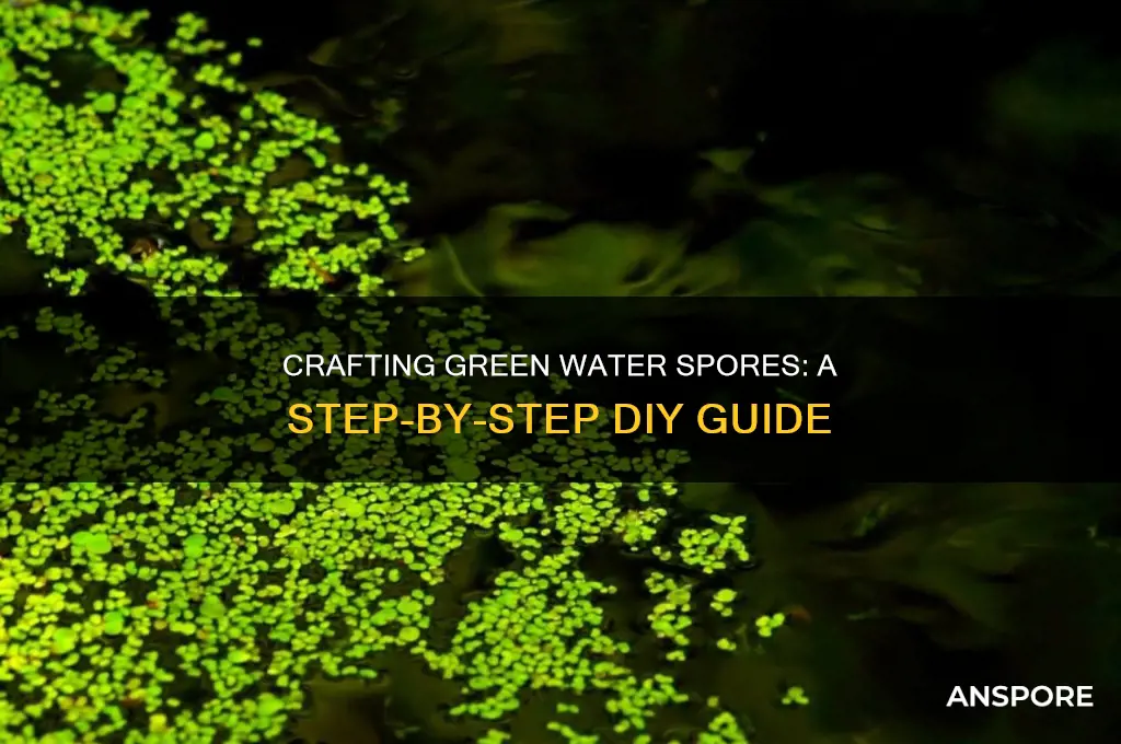 how to make green water spores