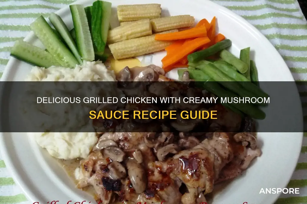 how to make grilled chicken with mushroom sauce