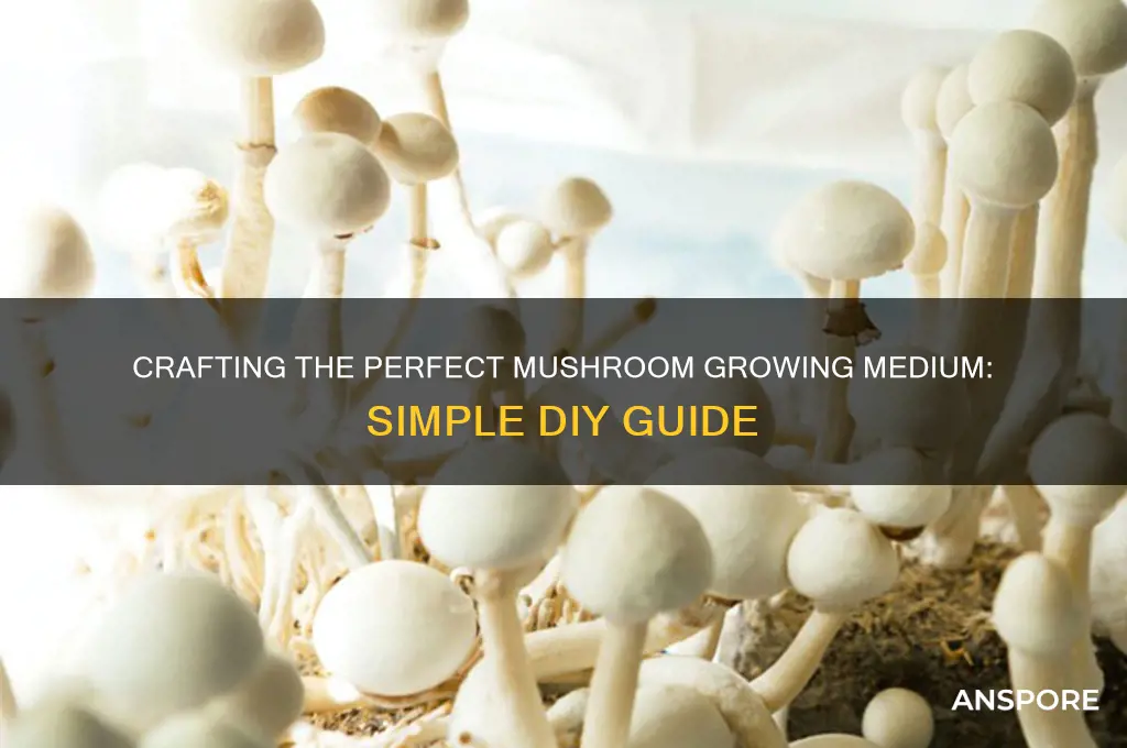 how to make growing medium for mushrooms