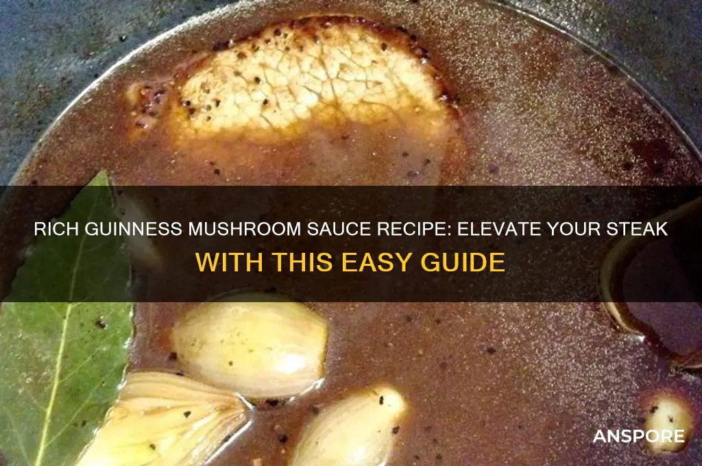 how to make guiness mushroom sauce