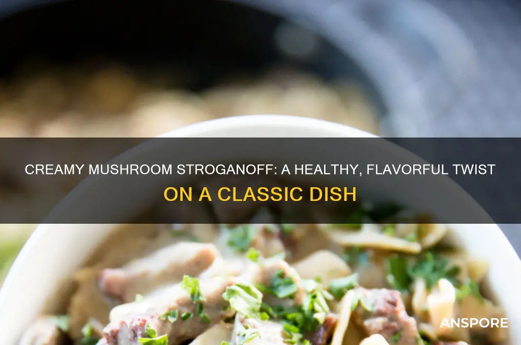 how to make healthy mushroom stroganoff