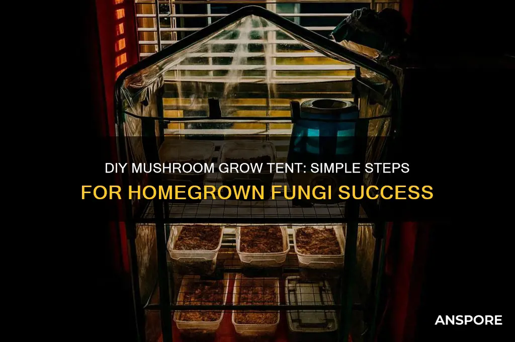 how to make homemade mushroom grow tent