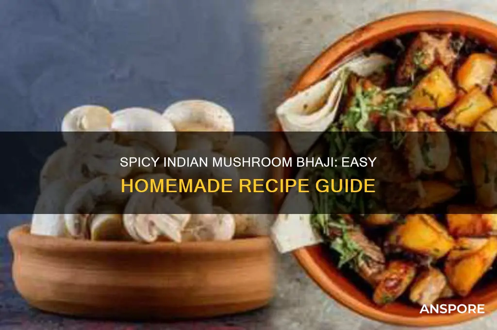 how to make indian mushroom bhaji
