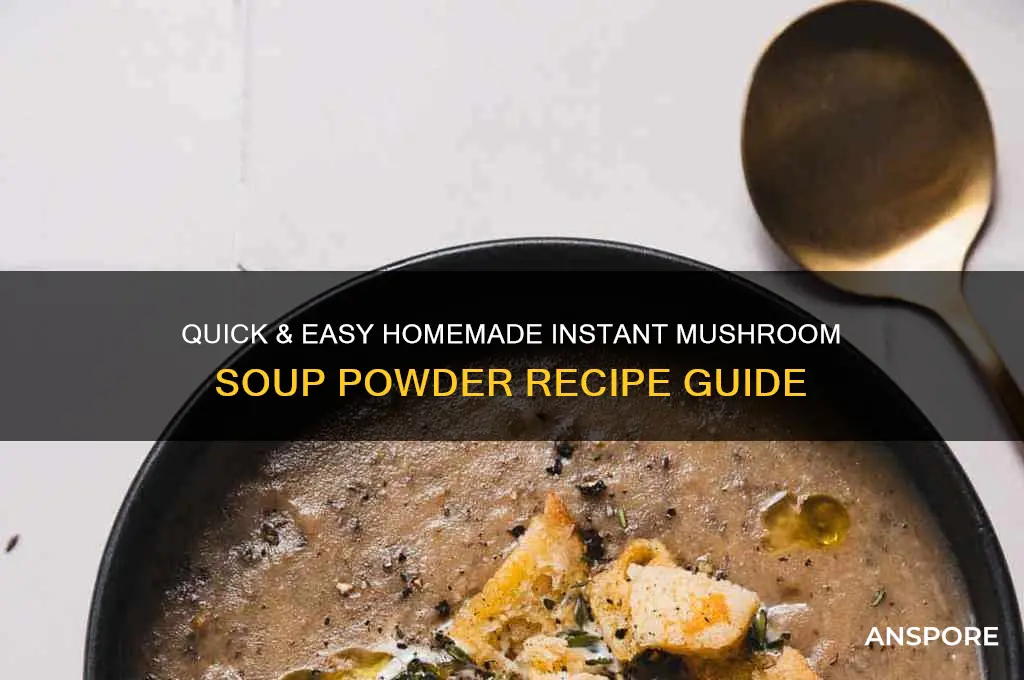 how to make instant mushroom soup powder