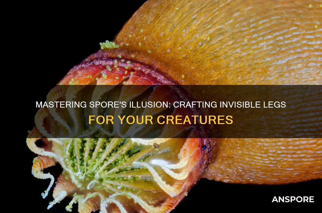 how to make invisible legs in spore