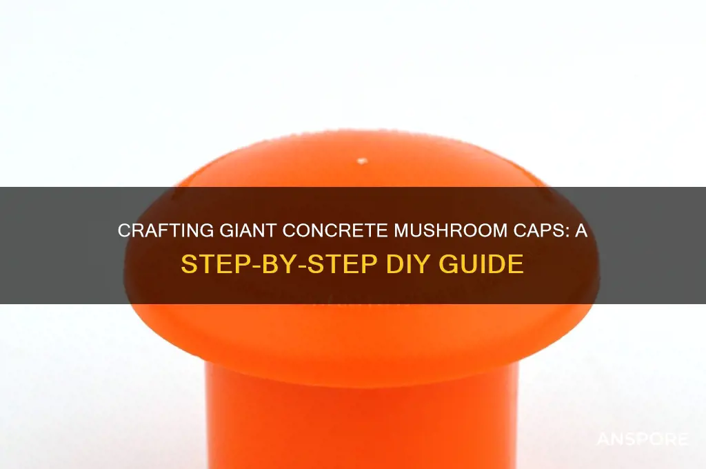 how to make large concrete mushroom caps