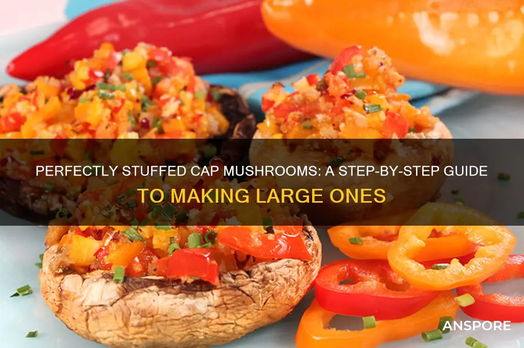 how to make large stuffed cap mushrooms