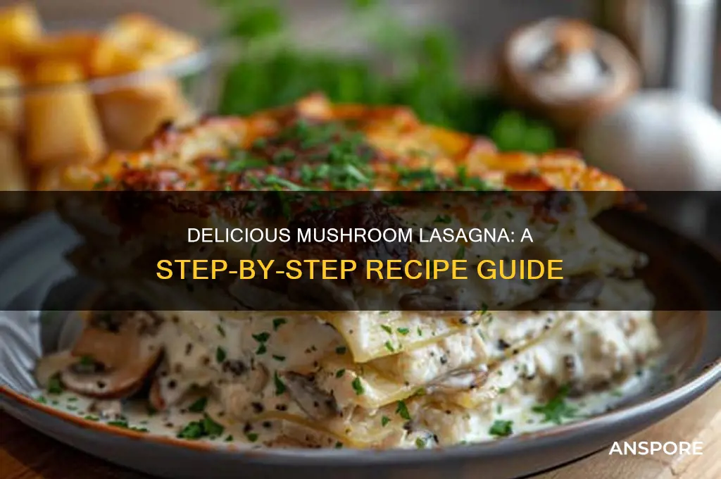 how to make lasagna mushroom recipe