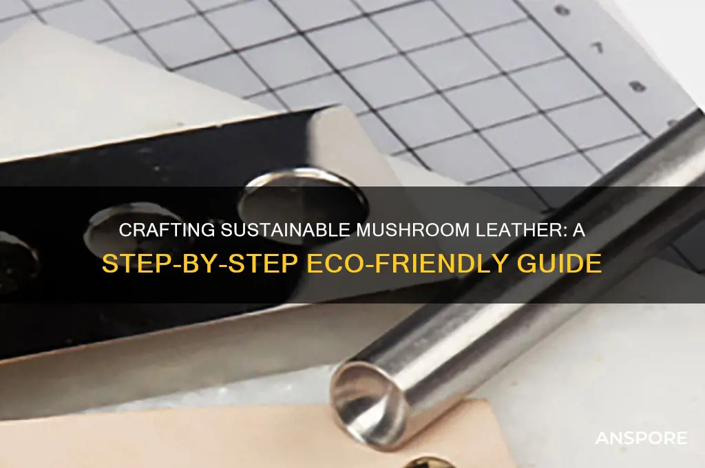 how to make leather from mushrooms