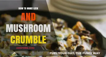 Savory Leek and Mushroom Crumble: Easy Recipe for Comfort Food Delight