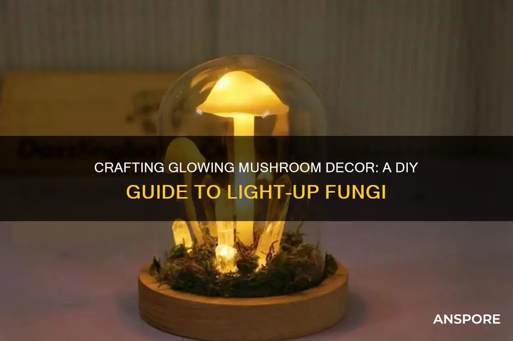 how to make light up mushrooms