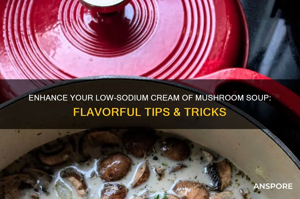 how to make lower sodium cream of mushroom taste better