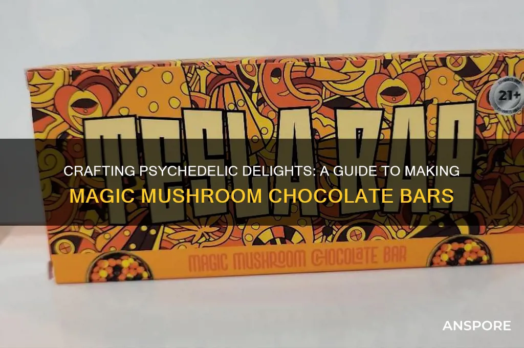 how to make magic mushroom chocolate bar