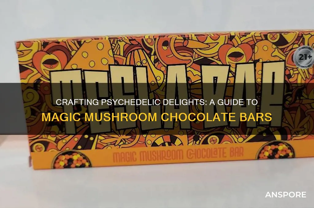 how to make magic mushroom chocolate bars