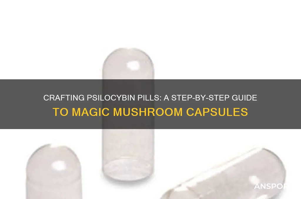 how to make magic mushroom into a pill