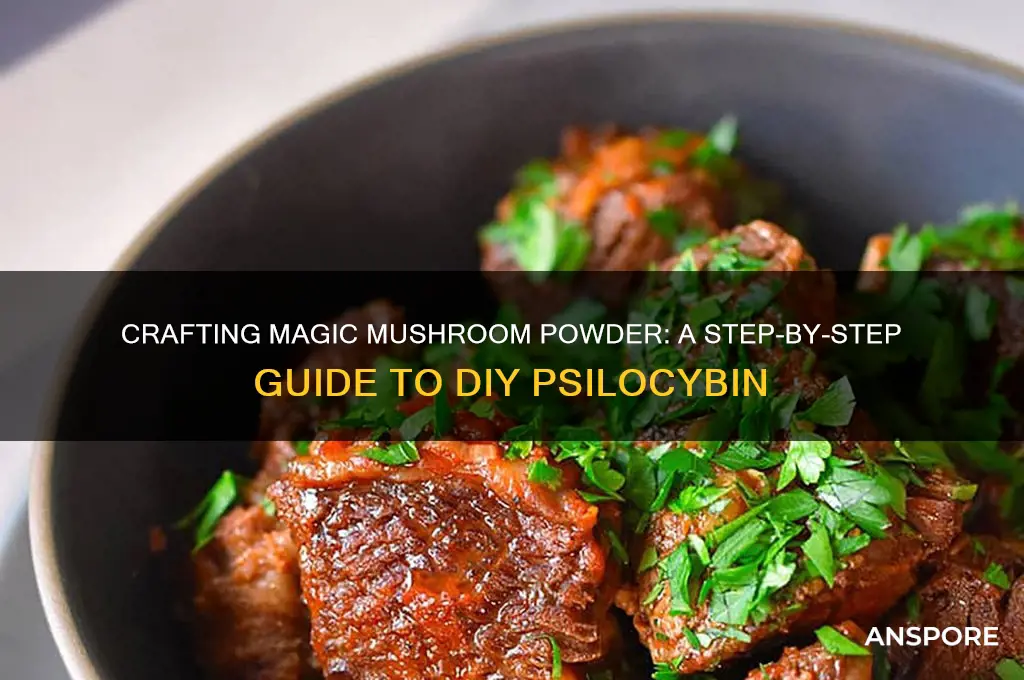 how to make magic mushroom powder