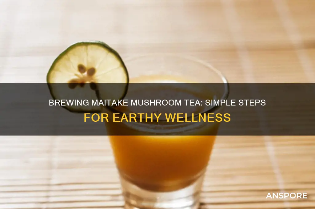 how to make maitake mushroom tea