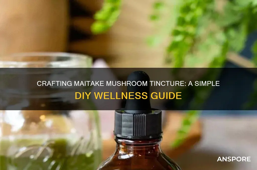 how to make maitake mushroom tincture