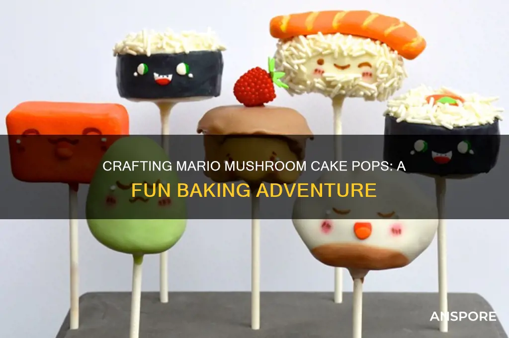 how to make mario mushroom cake pops