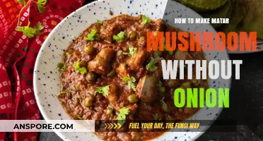 Flavorful Matar Mushroom Recipe: Onion-Free Cooking Made Easy