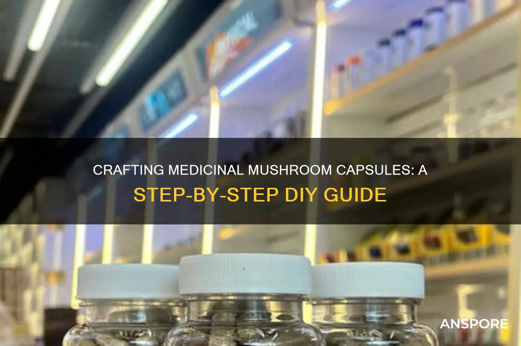 how to make medicinal mushroom capsules