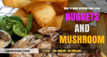 Perfect Medium-Rare Steak Nuggets with Sautéed Mushrooms: A Juicy Recipe