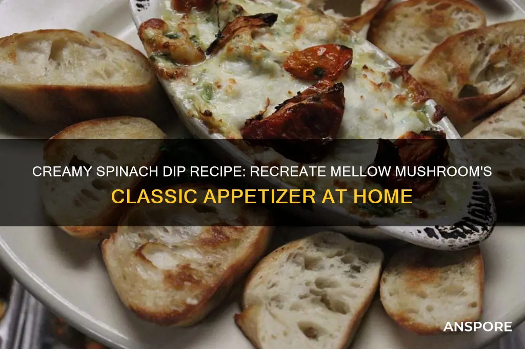 how to make mellow mushroom spinach dip