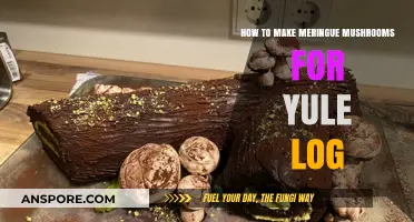 Crafting Meringue Mushrooms: A Sweet Yule Log Decoration Guide