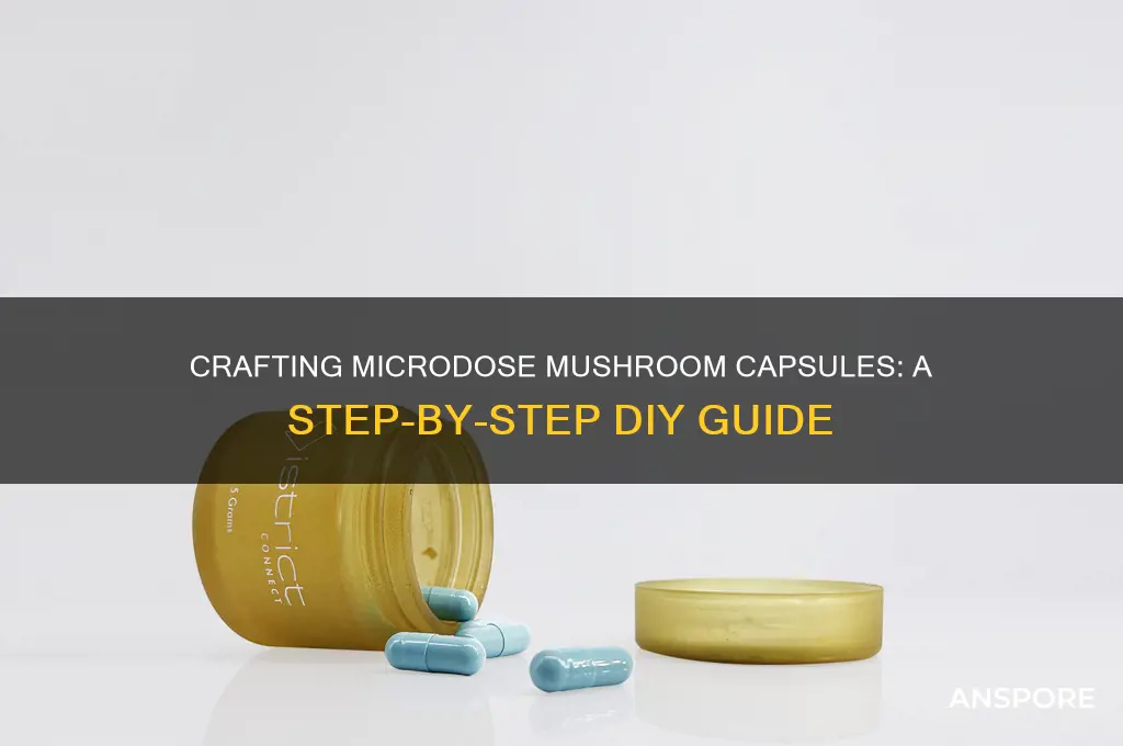 how to make microdose mushroom capsules