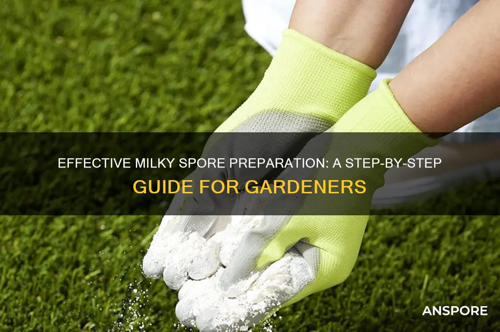 how to make milky spore