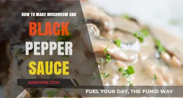 Creamy Mushroom and Black Pepper Sauce Recipe: Easy Homemade Delight