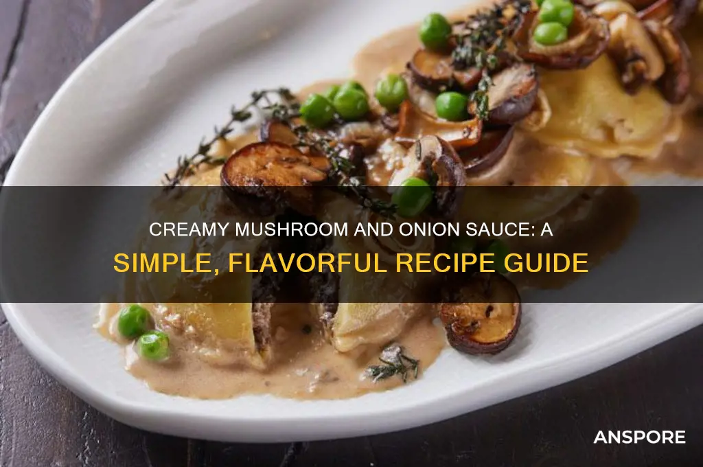 how to make mushroom and onion cream sauce