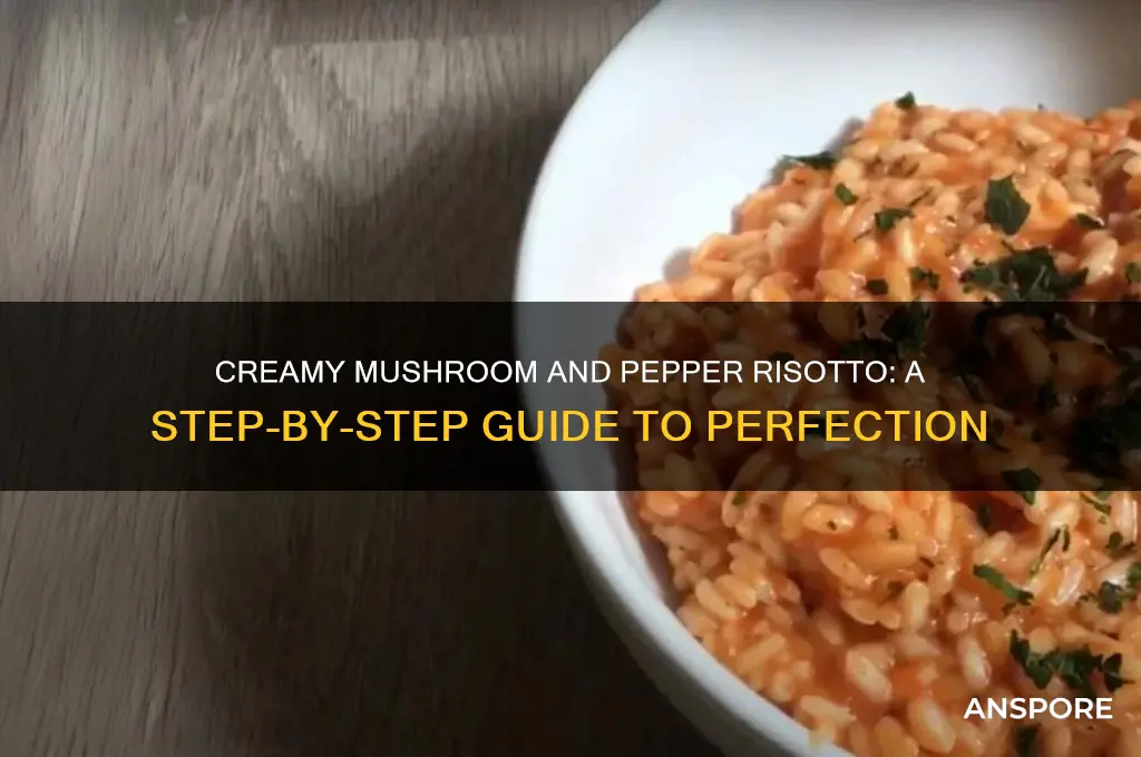 how to make mushroom and pepper risotto