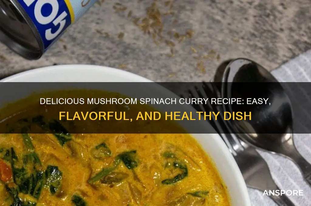 how to make mushroom and spinach curry