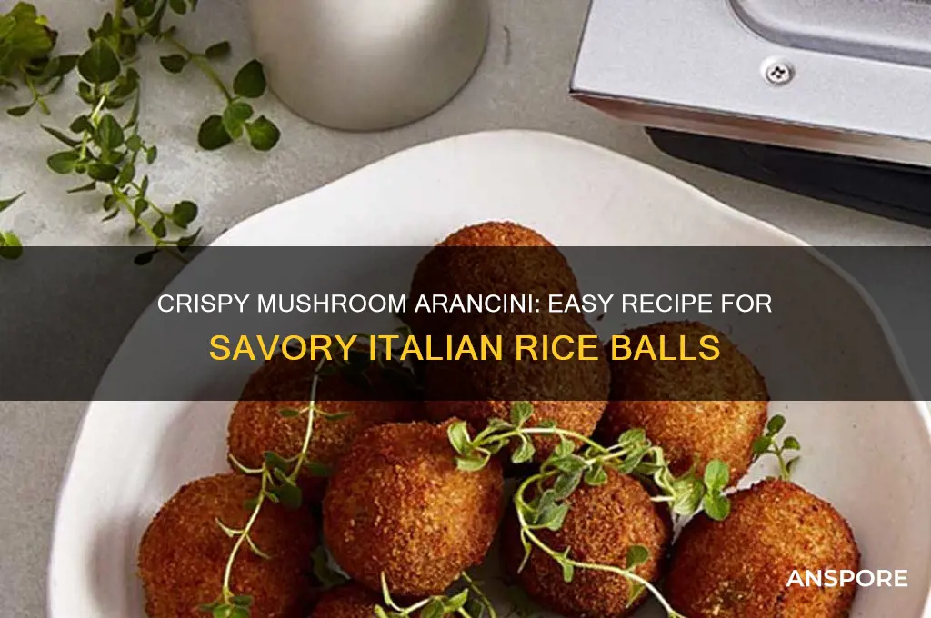 how to make mushroom arancini balls