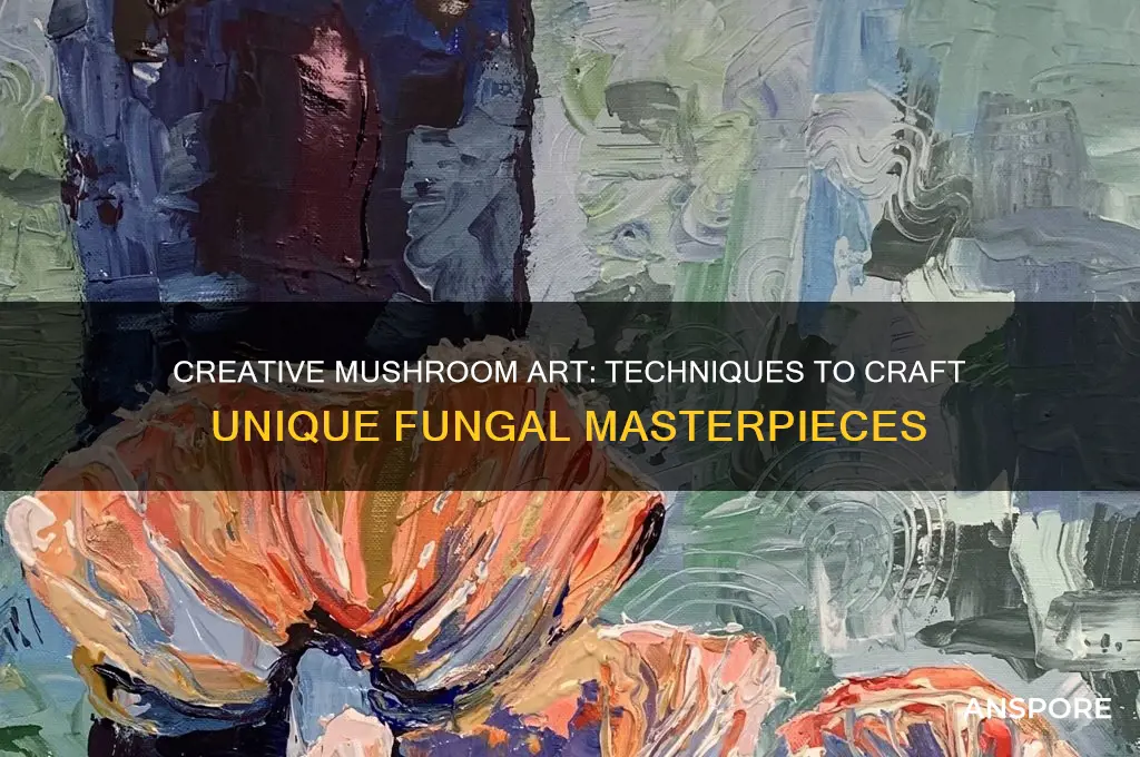 how to make mushroom art